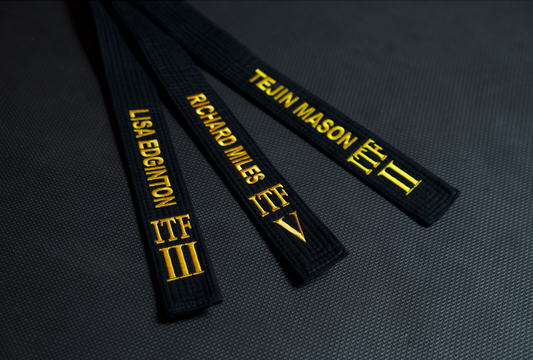Black Belt - Embroidered