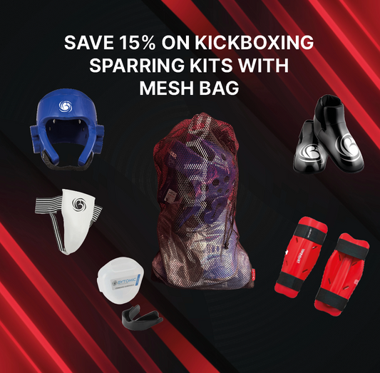 Kickboxing Sparring Kit - Female with mesh bag